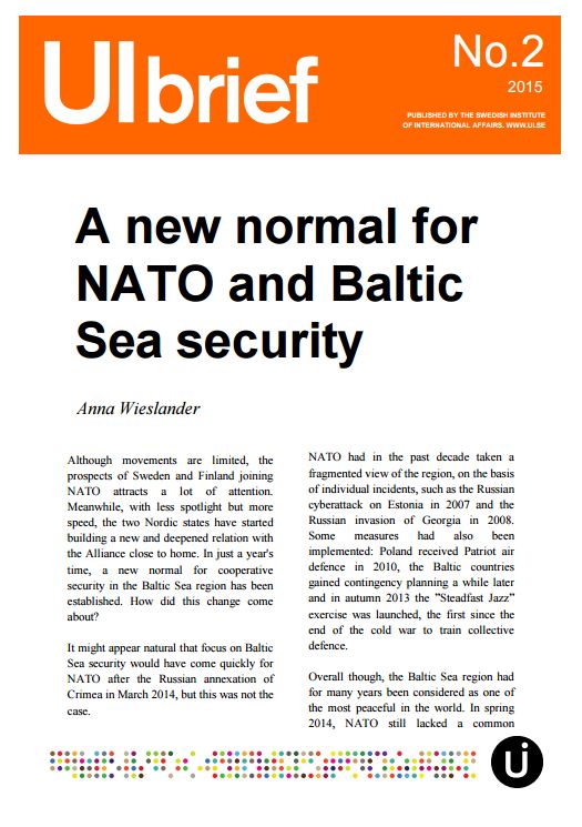 A new normal for NATO and Baltic Sea security