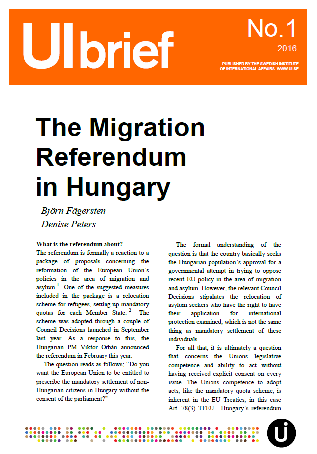 The Migration Referendum in Hungary