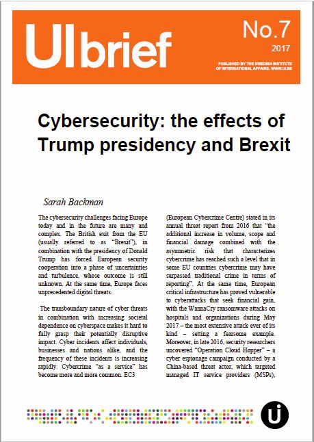 Cybersecurity: the effects of Trump presidency and Brexit