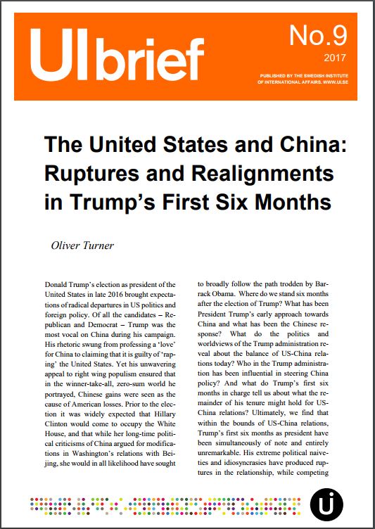 The United States and China: Ruptures and Realignments in Trump’s First Six Months