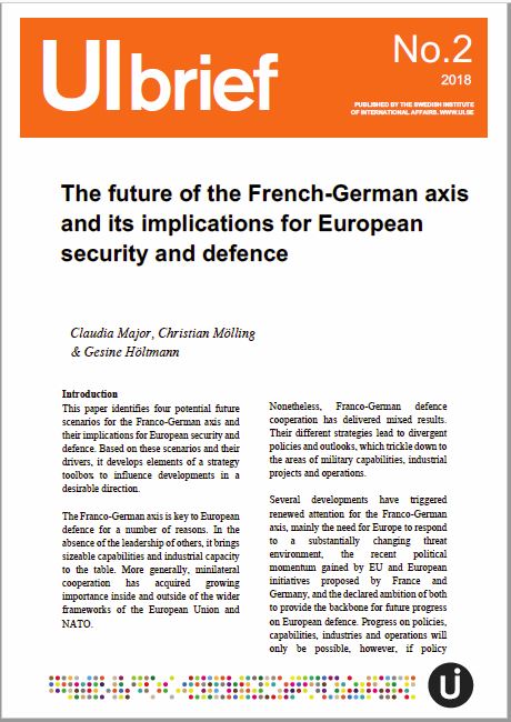 The future of the French-German axis and its implications for European security and defence