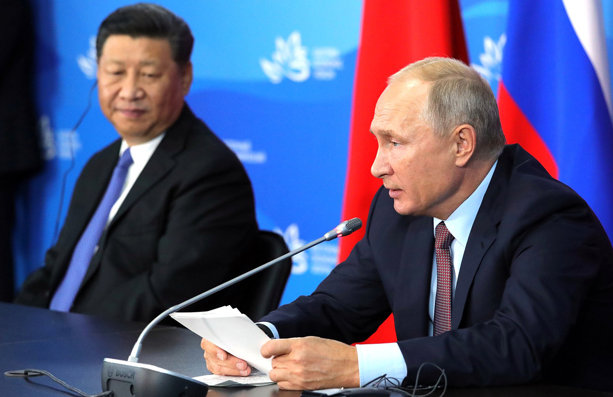 President Vladimir Putin and president Xi Jinping. Photo: Kremlin.ru