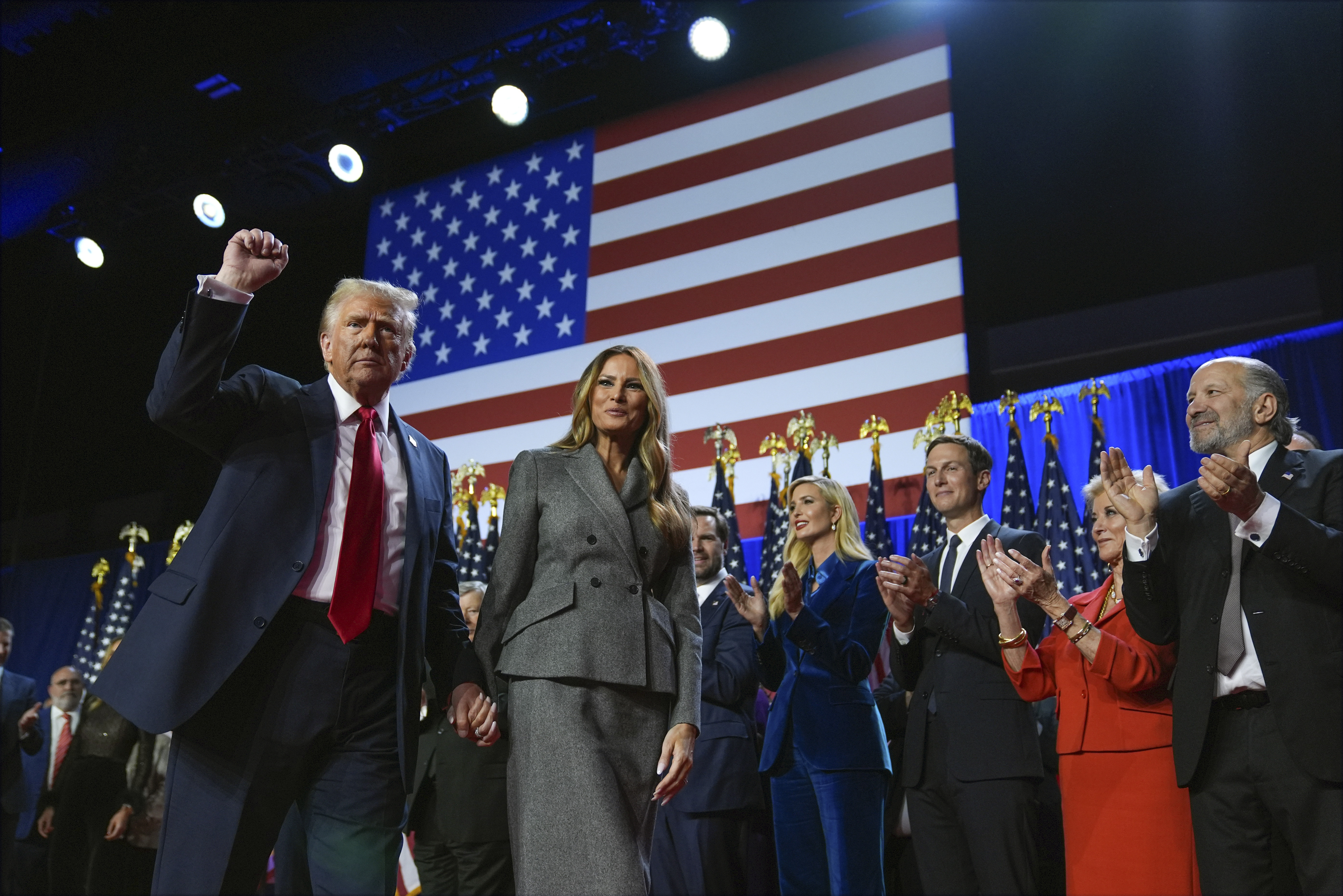 Trump på väg att hålla segertal. Foto: AP/TT